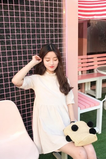 Đầm babydoll trắng