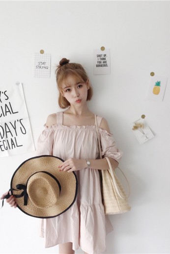 Đầm trễ vai 2 dây