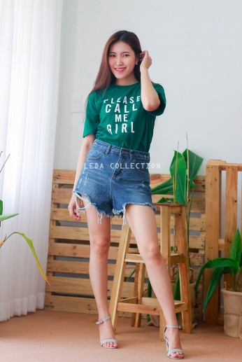 Quần short xẻ line-M